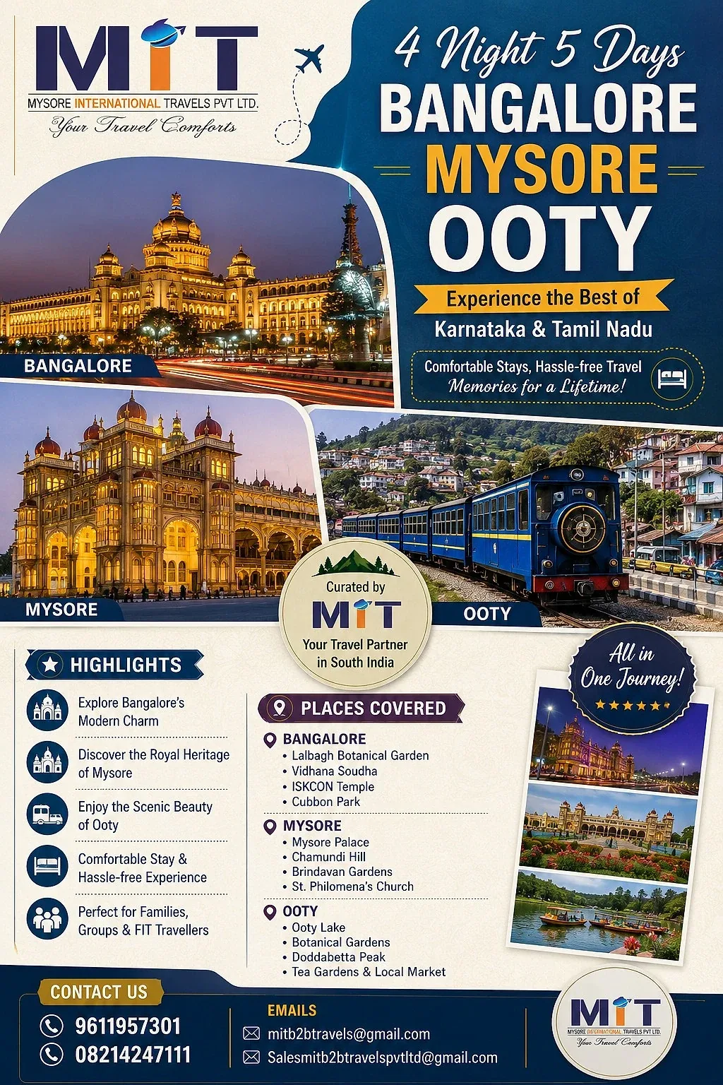 Ooty — travel packages by Mysore International Travels