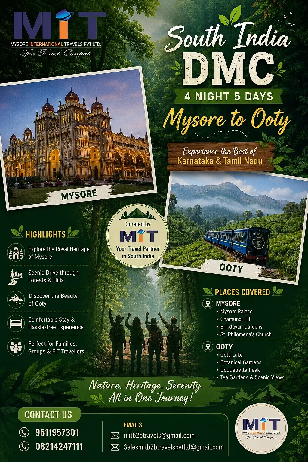 Mysore to Ooty — 4 Nights / 5 Days