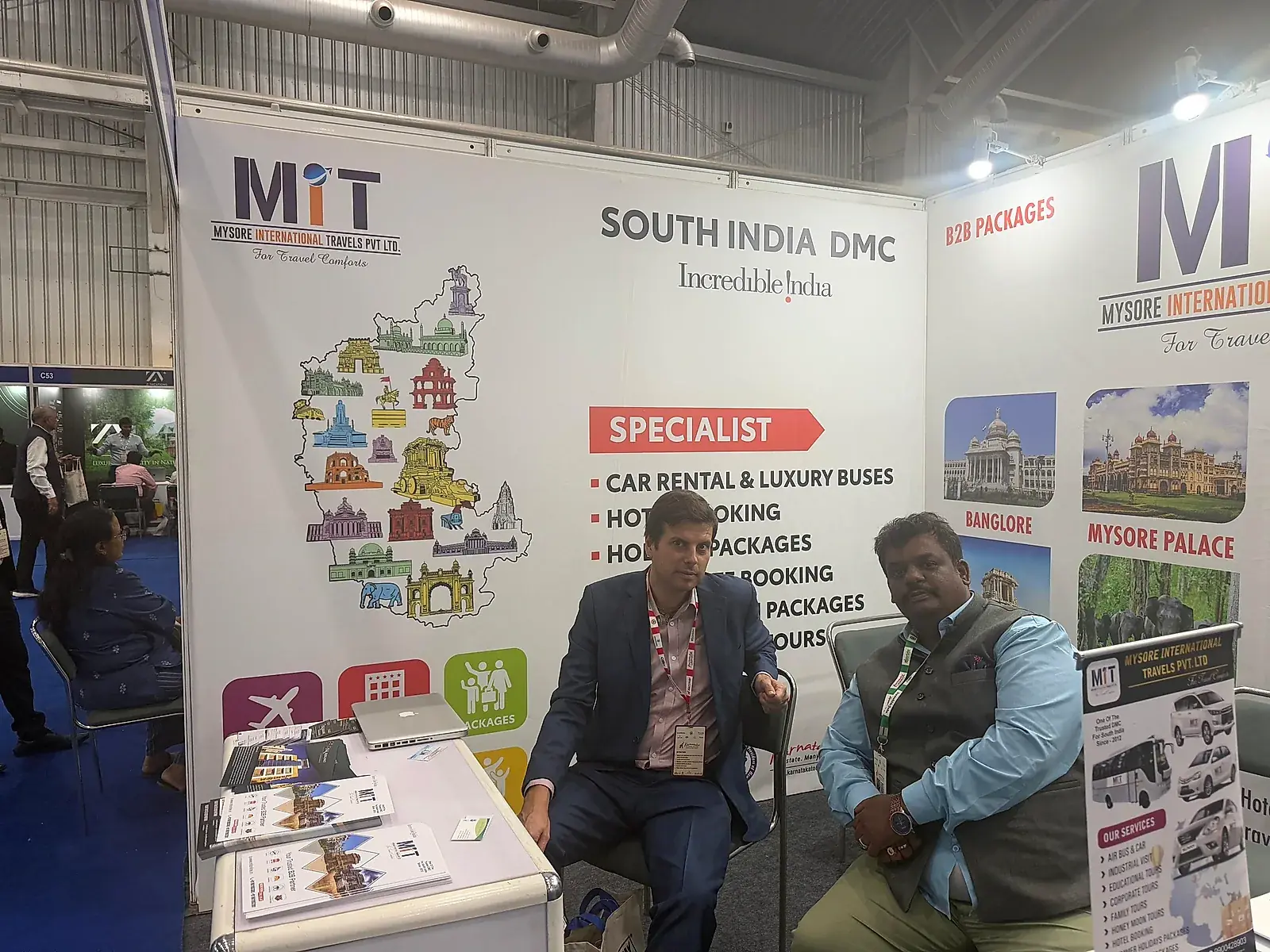 Mysore International Travels South India DMC exhibition booth
